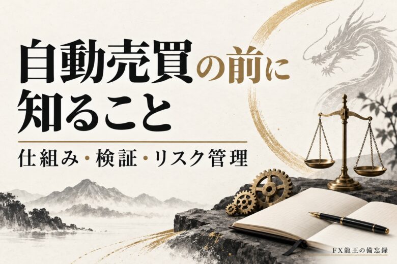 FX自動売買を任せきりにしないための確認ガイド